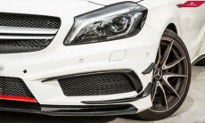 画像2: BENZ メルセデス・ベンツ A-Class W176 前期車 フロントバンパー用カナード スポイラー (2)