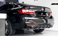 画像6: BMW 4シリーズ F32 F33 F36 Mスポーツ リアバンパー用カーボン ディフューザー 本物DryCarbon ドライカーボン (6)