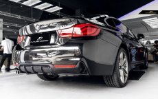 画像3: BMW 4シリーズ F32 F33 F36 Mスポーツ リアバンパー用カーボン ディフューザー 本物DryCarbon ドライカーボン (3)