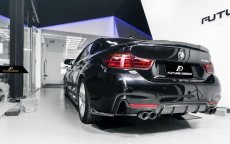 画像5: BMW 4シリーズ F32 F33 F36 Mスポーツ リアバンパー用カナード スポイラー 本物DryCarbon ドライカーボン (5)