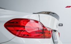 画像2: BMW 4シリーズ F32 クーペ トランク用 リアスポイラー 本物DryCarbon ドライカーボン (2)
