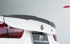 画像1: BMW 4シリーズ F32 クーペ トランク用カーボン リアスポイラー 本物DryCarbon ドライカーボン (1)