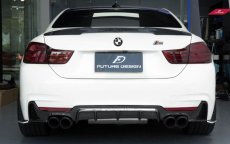 画像3: BMW 4シリーズ F32 クーペ トランク用カーボン リアスポイラー 本物DryCarbon ドライカーボン (3)