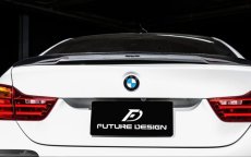 画像2: BMW 4シリーズ F36 グランクーペ トランク用リアスポイラー 本物DryCarbon ドライカーボン (2)