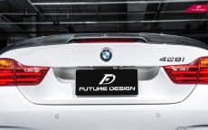 画像5: BMW 4シリーズ F33 カブリオレ トランク用カーボン リアスポイラー 本物DryCarbon ドライカーボン (5)