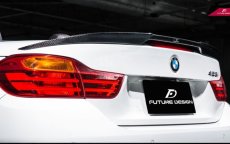 画像7: BMW 4シリーズ F33 カブリオレ トランク用カーボン リアスポイラー 本物DryCarbon ドライカーボン (7)