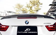 画像2: BMW 4シリーズ F83 M4 トランク用リアスポイラー リアウィング 本物DryCarbon ドライカーボン (2)