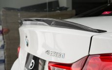 画像1: BMW 4シリーズ F32 クーペ トランク用 リアスポイラー 本物DryCarbon ドライカーボン (1)