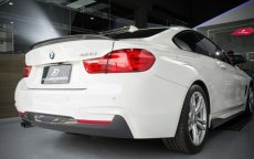 画像6: BMW 4シリーズ F32 クーペ トランク用 リアスポイラー 本物DryCarbon ドライカーボン (6)