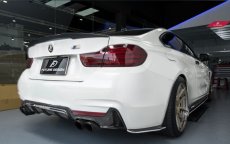 画像2: BMW 4シリーズ F32 クーペ トランク用カーボン リアスポイラー 本物DryCarbon ドライカーボン (2)