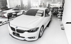 画像7: BMW 4シリーズ F32 F33 F36 Mスポーツ フロントバンパー用カーボン リップスポイラー 本物DryCarbon ドライカーボン (7)