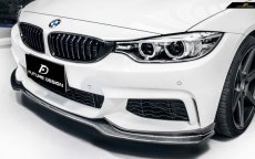 画像4: BMW 4シリーズ F32 F33 F36 Mスポーツ フロントバンパー用カーボン リップスポイラー 本物DryCarbon ドライカーボン (4)