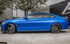 画像1: BMW 4シリーズ F32 F33 Mスポーツ ステップ用サイドスカート スポイラー 本物DryCarbon ドライカーボン (1)