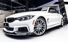 画像4: BMW 4シリーズ F32 F33 F36 Mスポーツ フロントバンパー用カーボン リップスポイラー 本物DryCarbon ドライカーボン (4)