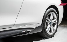 画像1: BMW 4シリーズ F32 F33 Mスポーツ ステップ用サイドスカート スポイラー 本物DryCarbon ドライカーボン (1)
