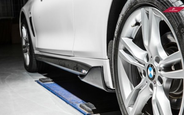 BMW4シリーズ サイドリップ カーボン BMW 4シリーズ F32 F33 Mスポーツ ステップ用サイドスカート
