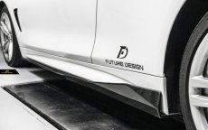画像4: BMW 4シリーズ F32 F33 F36 Mスポーツ ステップ用サイドスカート スポイラー 本物DryCarbon ドライカーボン (4)