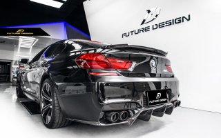 ✨BMW 6シリーズ カーボンファイバー リアスポイラー 送料無料 BMW 6シリーズ F06 F13 トランク用リアスポイラー 本物DryCarbon