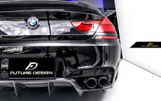 画像2: BMW 6シリーズ F06 F12 F13 M6 バンパー用カーボン ディフューザー DryCarbon ドライカーボン M6 (2)