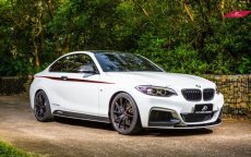 画像11: BMW 2シリーズ F22 Mスポーツ フロント用カーボン リップスポイラー Carbon (11)