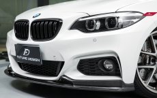 画像5: BMW 2シリーズ F22 Mスポーツ フロント用カーボン リップスポイラー Carbon (5)