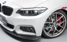 画像7: BMW 2シリーズ F22 Mスポーツ フロント用カーボン リップスポイラー Carbon (7)