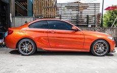 画像1: BMW 2シリーズ F22 Mスポーツ M2 用 サイドスカート本物DryCarbon ドライカーボン (1)