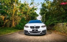 画像9: BMW 2シリーズ F22 Mスポーツ フロント用カーボン リップスポイラー Carbon (9)