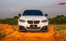 画像7: BMW 2シリーズ F22 Mスポーツ フロント用カーボン リップスポイラー Carbon (7)