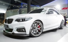 画像2: BMW 2シリーズ F22 Mスポーツ フロント用カーボン リップスポイラー Carbon (2)