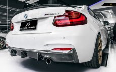 画像1: BMW 2シリーズ F22 F23 Mスポーツ リアバンパー用ディフューザー 本物DryCarbon ドライカーボン (1)