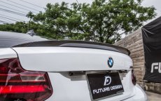 画像4: BMW 2シリーズ F22 クーペ トランク用リアウィング 本物DryCarbon ドライカーボン (4)