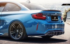 画像5: BMW F87 M2 competition リアバンパー用リア ディフューザー 本物DryCarbon ドライカーボン (5)