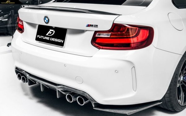 BMW F87 M2 M2C リアバンパー用リア ディフューザー 本物DryCarbon