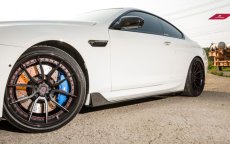 画像2: BMW 6シリーズ F12 F13 M6 Mスポーツ サイドスカート 本物DryCarbon ドライカーボン (2)