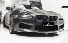 画像5: BMW 6シリーズ F06 F12 F13 M6フロント用リップスポイラー DryCarbon ドライカーボン (5)