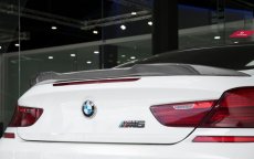 画像1: BMW 6シリーズ F06 F13 トランク用リアスポイラー 本物DryCarbon ドライカーボン (1)