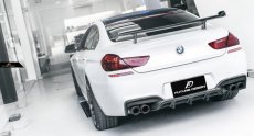 画像3: BMW 6シリーズ F06 F12 F13 トランク用リアウィング 本物DryCarbon ドライカーボン (3)