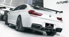 画像2: BMW 6シリーズ F06 F12 F13 トランク用リアウィング 本物DryCarbon ドライカーボン (2)