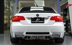 画像1: BMW 3シリーズ E92 E93 M3専用 リア ディフューザー 本物Drycarbon ドライカーボン (1)
