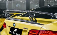 画像1: BMW 3シリーズ E92 E93 トランク用 GTS リアウィング DryCarbon ドライカーボン (1)