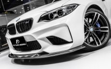 画像5: BMW F87 M2 フロントバンパー用リップスポイラー 本物DryCarbon ドライカーボン (5)