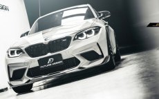 画像3: BMW F87 M2 competition フロントバンパー用カーボンリップスポイラー 本物DryCarbon ドライカーボン (3)