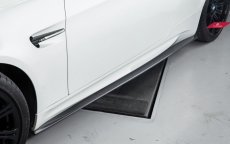 画像1: BMW 3シリーズ E92 E93 M3専用 サイドスカート 本物Drycarbon ドライカーボン (1)