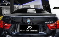 画像2: BMW 4シリーズ F36 グランクーペ トランク用リアスポイラー 本物DryCarbon ドライカーボン (2)