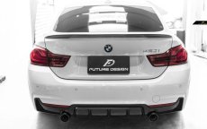 画像7: BMW 4シリーズ F32 F33 F36 Mスポーツ リアバンパー用カーボン ディフューザー 本物DryCarbon ドライカーボン (7)