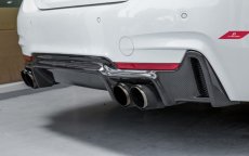 画像4: BMW 4シリーズ F32 F33 F36 Mスポーツ リアバンパー用カーボン ディフューザー 本物DryCarbon ドライカーボン (4)