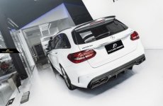 画像6: BENZ メルセデス・ベンツ Cクラス S205 ワゴン トランク用 リアスポイラー 本物DryCarbon ドライカーボン (6)