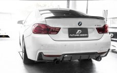 画像8: BMW 4シリーズ F32 F33 F36 Mスポーツ リアバンパー用カーボン ディフューザー 本物DryCarbon ドライカーボン (8)