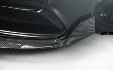 画像13: BENZ メルセデス・ベンツ W205 C63フロントバンパー用リップスポイラー 本物DryCarbon ドライカーボン (13)